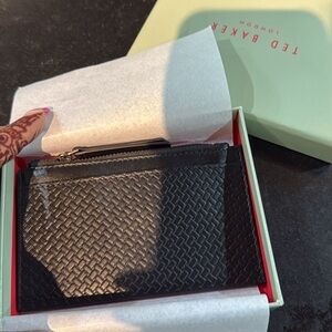 Ted Baker Black Woven Card Holder